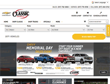 Tablet Screenshot of classicchevrolet.com